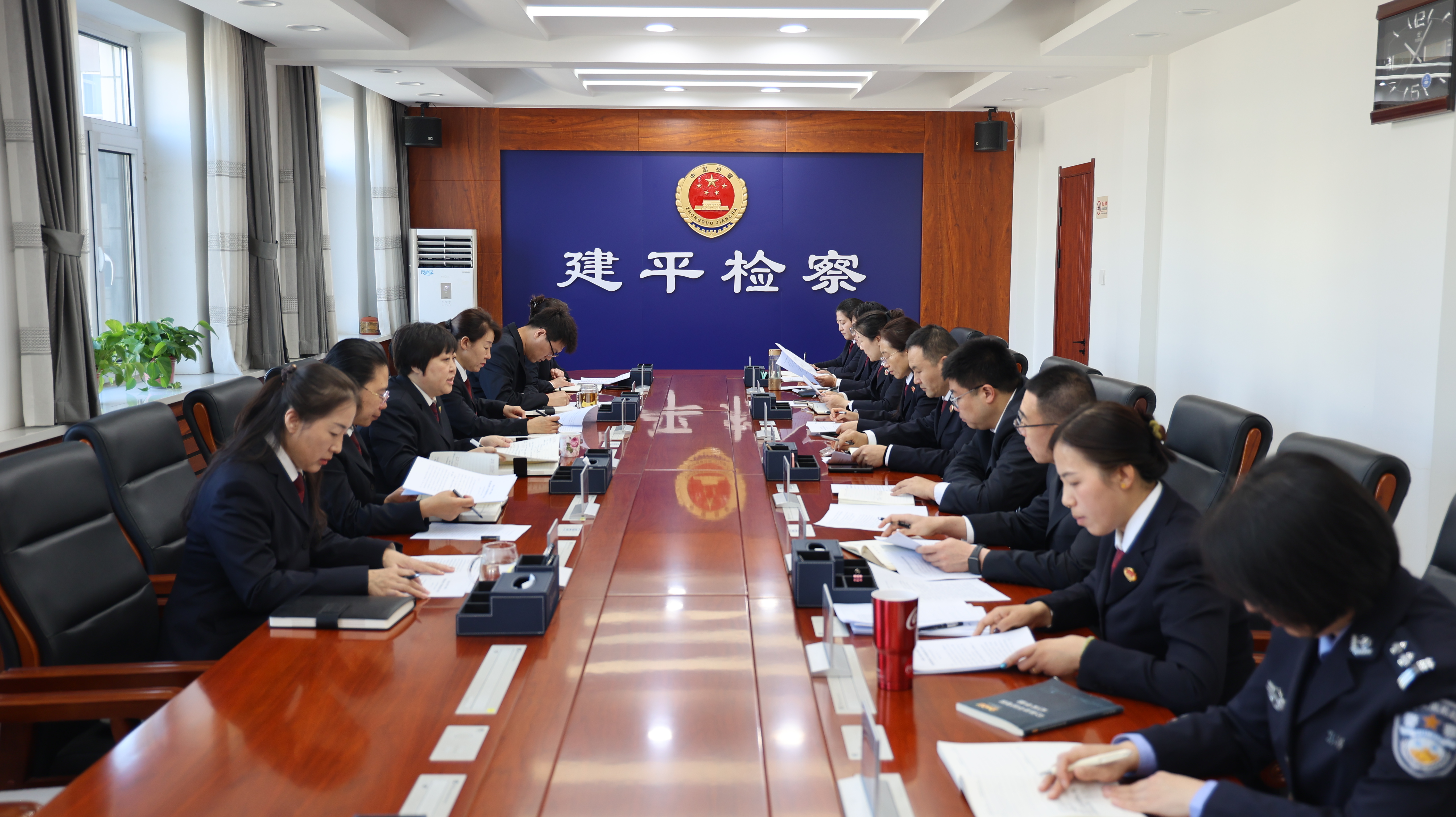 建平县人民检察院召开党组（扩大）会议传达学习全市检察长会议精神